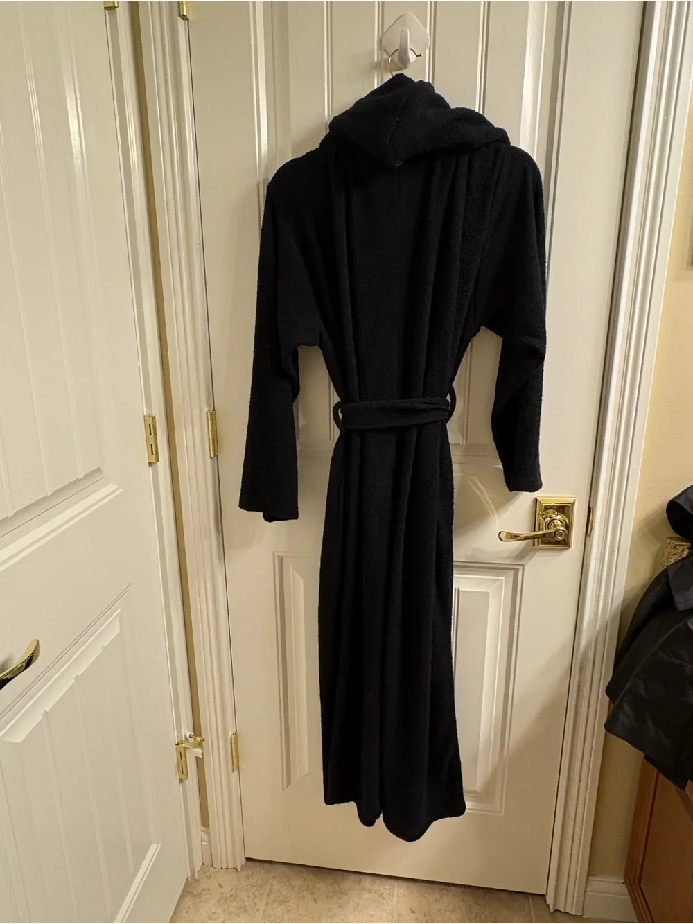 Yitty NWT New Pet Me Black Hooded Long Robe Size M Super Soft